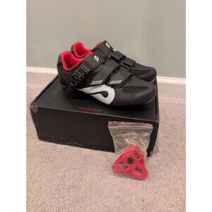Perfect Peloton cycling shoes with look delta cleats + box EU 42 US women's 11